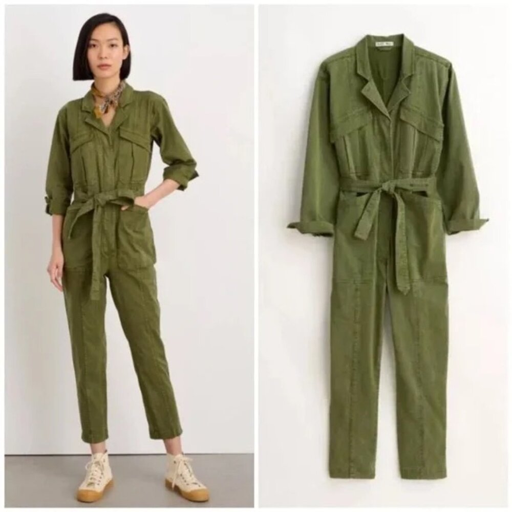 Alex Mill Expedition Jumpsuit Olive Green Corduroy M Excellent Condition